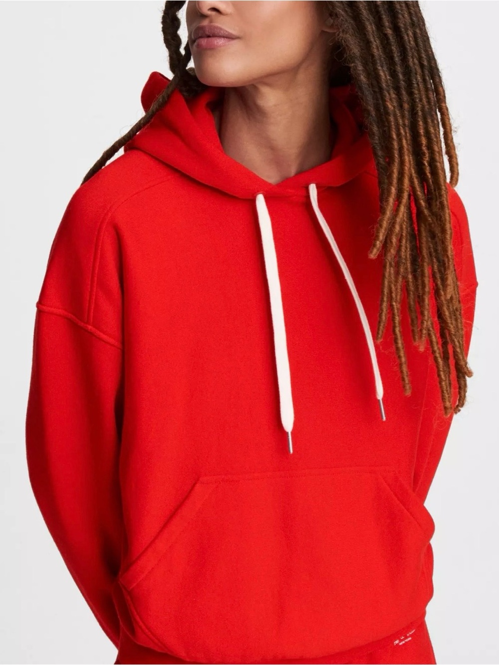 Rag & Bone 💯 Organic Cotton City Terry Hoodie Color: Red Size XXS